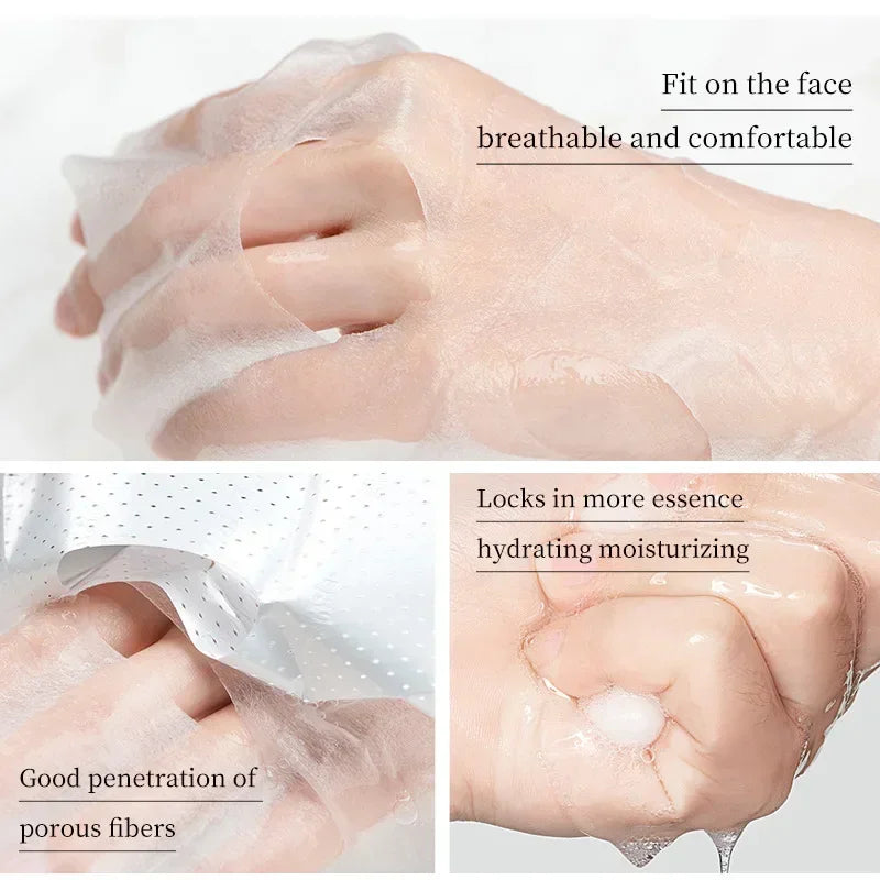 16pcs/lot Animal Moisturizing Face Mask Anti Wrinkle Anti Aging Skin Care Facial Mask Collagen Hyaluronic Acid Sheet Masks