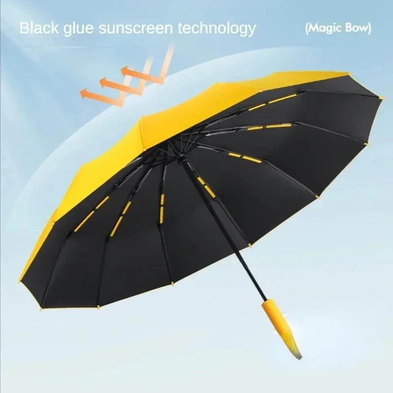 72 Bone Super Strong Windproof Automatic Folding Men Umbrella  Reinforced Large Rainproof Sun Protection Umbrellas Women