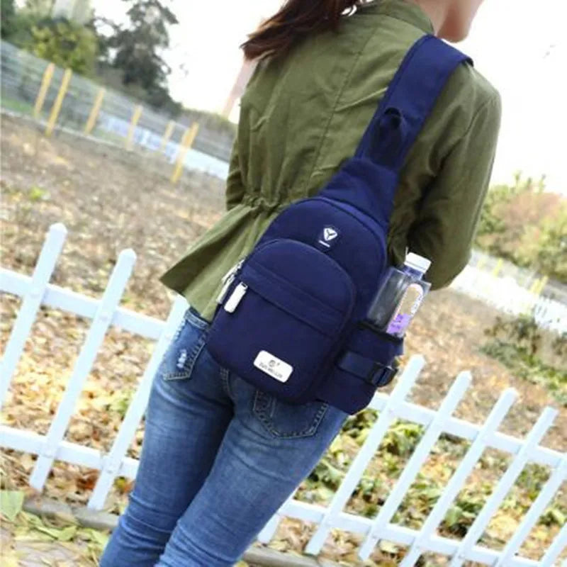 Men Women Polyester Shoulder Bags Outdoor Nylon Fanny Packs Casual Chest Bags Belt Pouch Travel Hip Bag Sport Purses Pocket