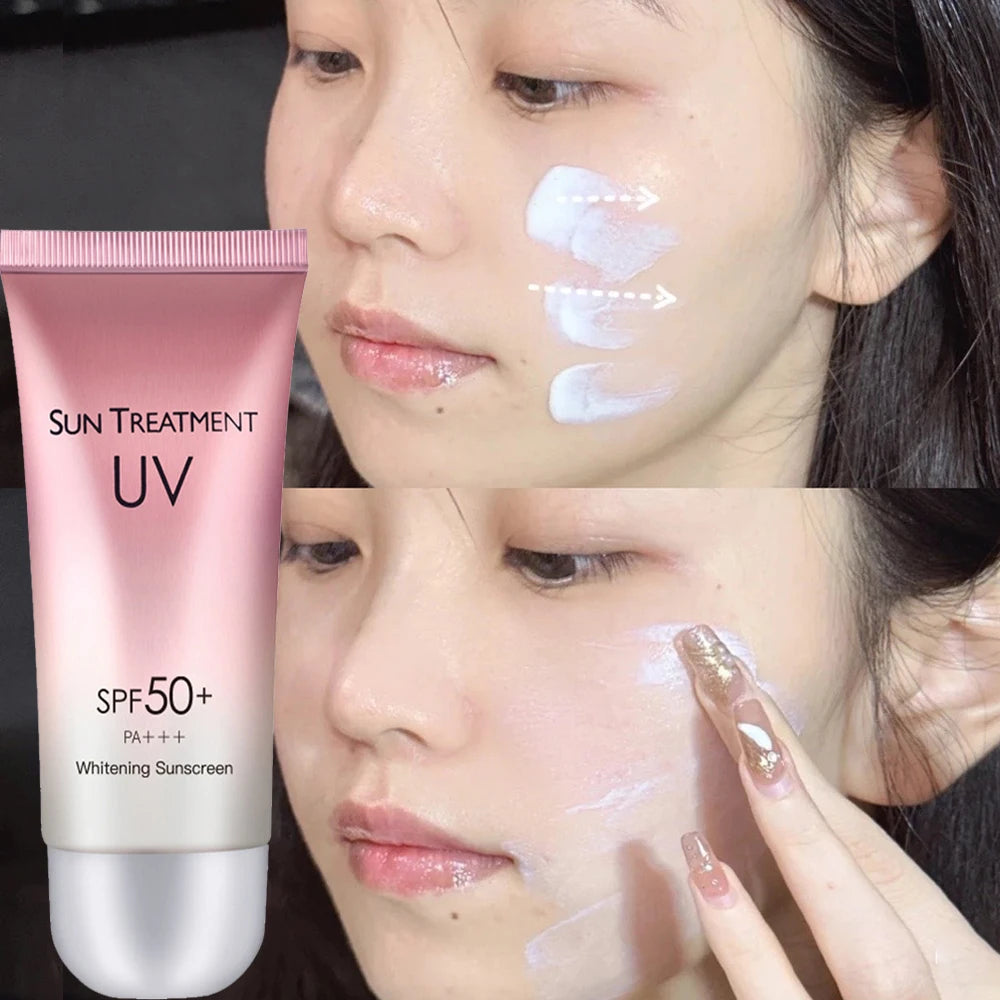 SPF50+ Facial Body Sunscreen SPF 50+ Whitening Sun Cream  Waterproof Light and Thin Anti Sun Facial Protection Cream 60ml
