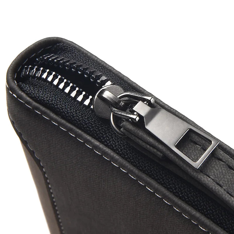 Men's Long Wallet Fashion Multiple Card Slots Card Holder Slim Brand Designer Men Business Wallet Zipper Phone Pouch Coin Purse