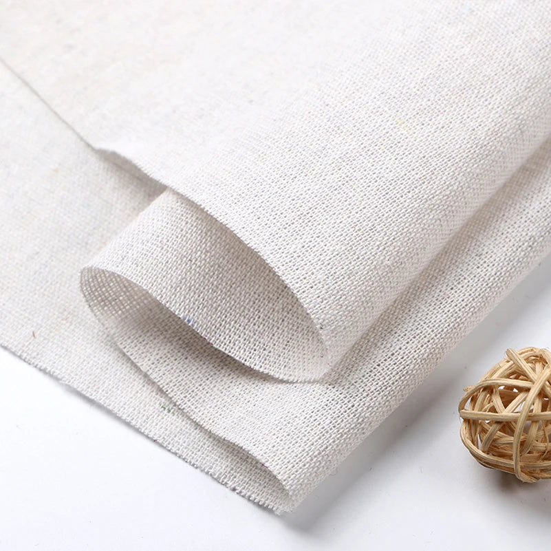 150x50cm/150x200cm Raw Cloth Cotton Linen Fabric Greige For Sewing Scrims Patchwork DIY Handmade By Half Meter TJ20577