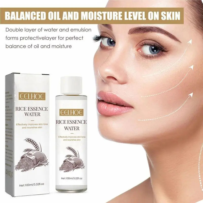100ml Rice Face Toner Anti-aging Moisturizing Essentiaal Toner Facial Skin Care Brighten Skin Improve Fine Linne Korean Cosmetic