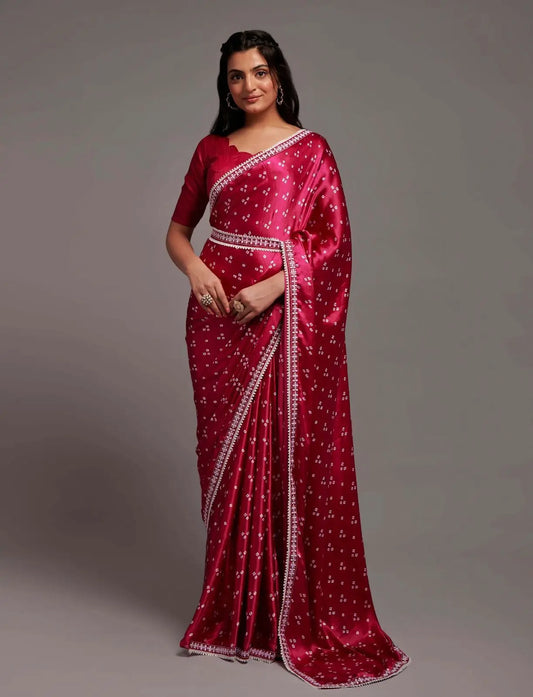 Indian Pakistani Saree Blouse Party Wear Bollywood Traditional Sari