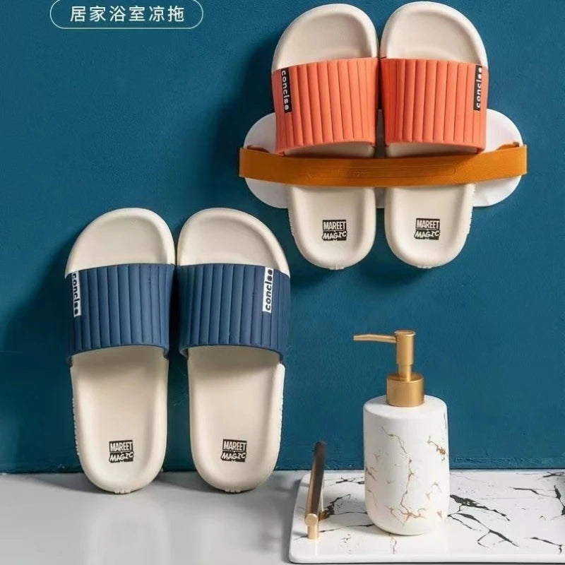 Cartoon Cute Fashion Summer Women Soft Slippers Flat Bathroom Eva Non Slip Indoor Flip Flops Home Indoor Sandals for Men