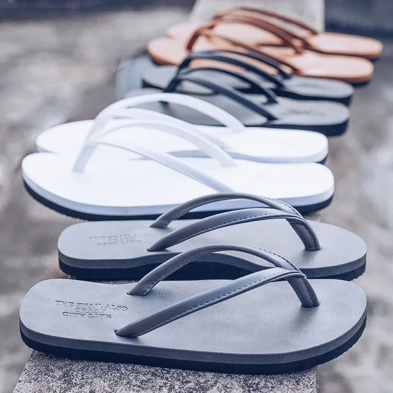 Sandals Slipper for Men Indoor Shoes Summer Flip Flops Men Slippers Summer Letter Grain Outdoor Light Casual Beach Shoes Men Y