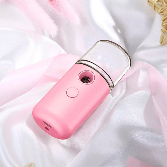 30ml Nano Mist Sprayer USB Rechargeable Nano Facial Steamer Cool Mist Facial Steamer for Eyelash Extensions for Skin Care Makeup