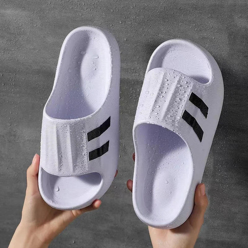 Summer Slippers For Men Women Eva Soft Bottom Slippers Indoor House Slides Flat Sandals Outdoor Beach Shoes Man Flip Flops