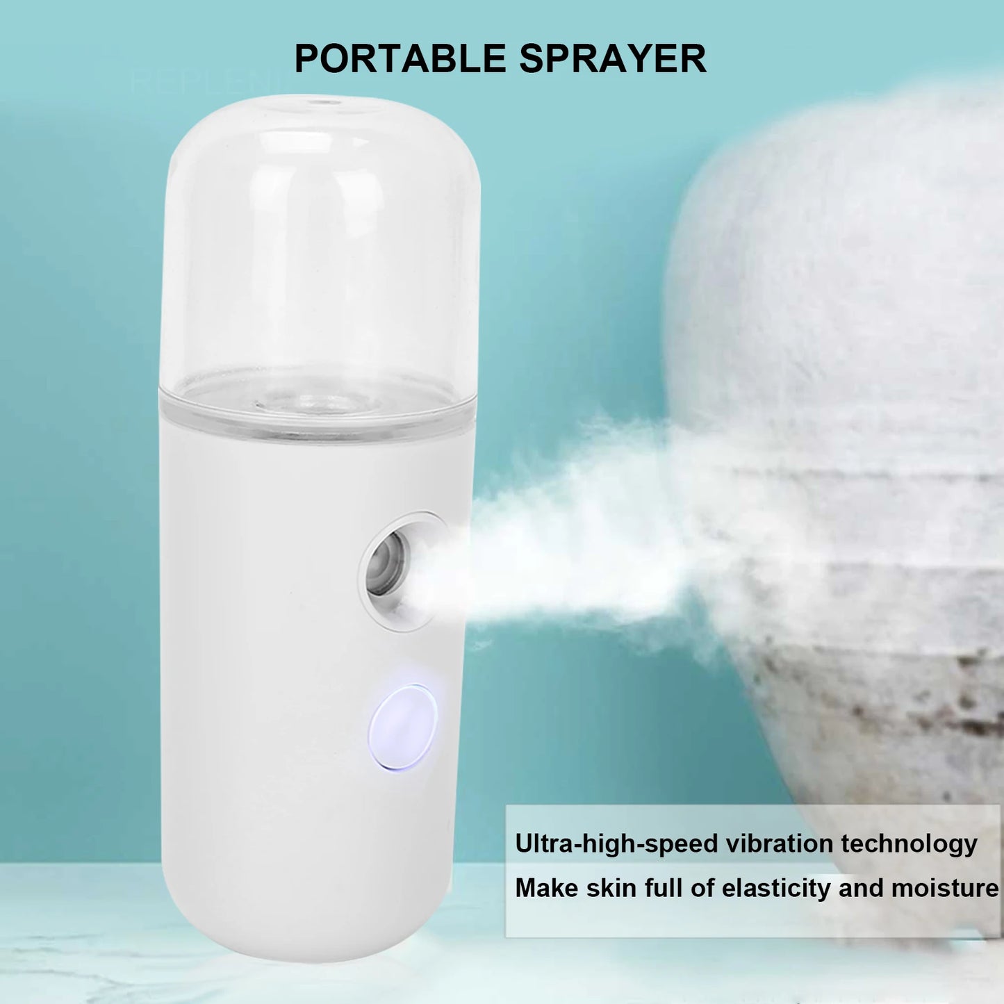 Face Sprayer Nano Facial Mist Sprayer Mini Portable Face Moisturizing Spray for Skin Care 30ml Nano Sprayer Skin Care Sprayer