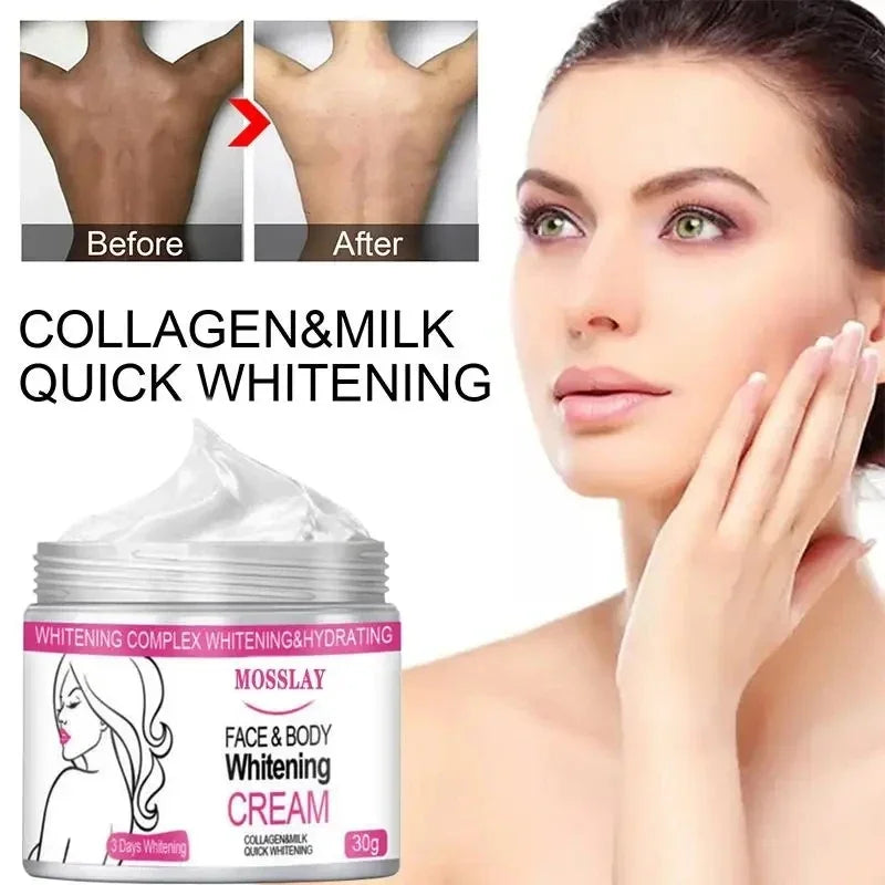 Face Body Brightening Cream Thigh Underarm Inner Melanin Lightening Lotion Gentle Nourishing Improve Dull Brighten Skin Care