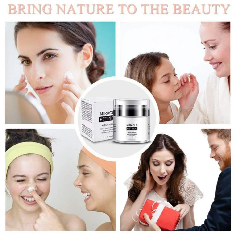 Retinol 2.5% Moisturizer Cream For Anti Aging And Reduces Wrinkles Fine Lines Skin Care Day And Night Retinol Cream