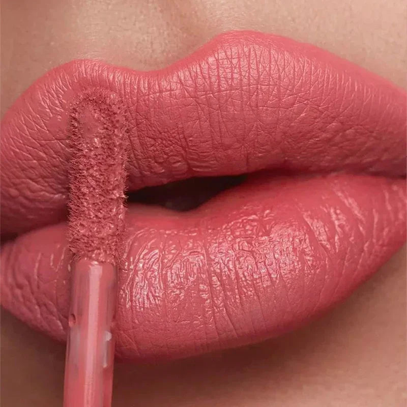 Nude Matte Lip Gloss 12 Colors Long-lasting Velvet Lipstick Waterproof Non-fade Non-stick Cup Lipsticks Women Makeup Cosmetic