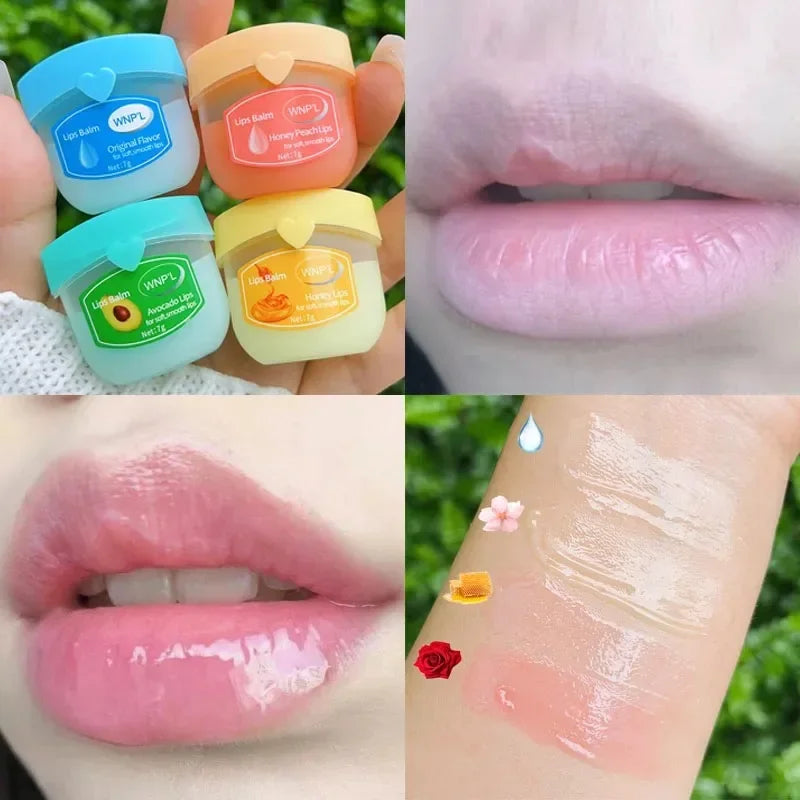 8/1Pc Transparent Moisture Lip Balm Fruit plant essence Hydrating Lip Mask Lipstick Primer Lip Care For Lip Make Up Cosmetics