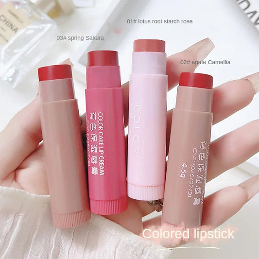 Lip Balm Moisturizing Anti- Lip Balm Easy To Carry Anti-cracking Lipstick Colored Lip Tint Makeup Lip Care Cosmetics