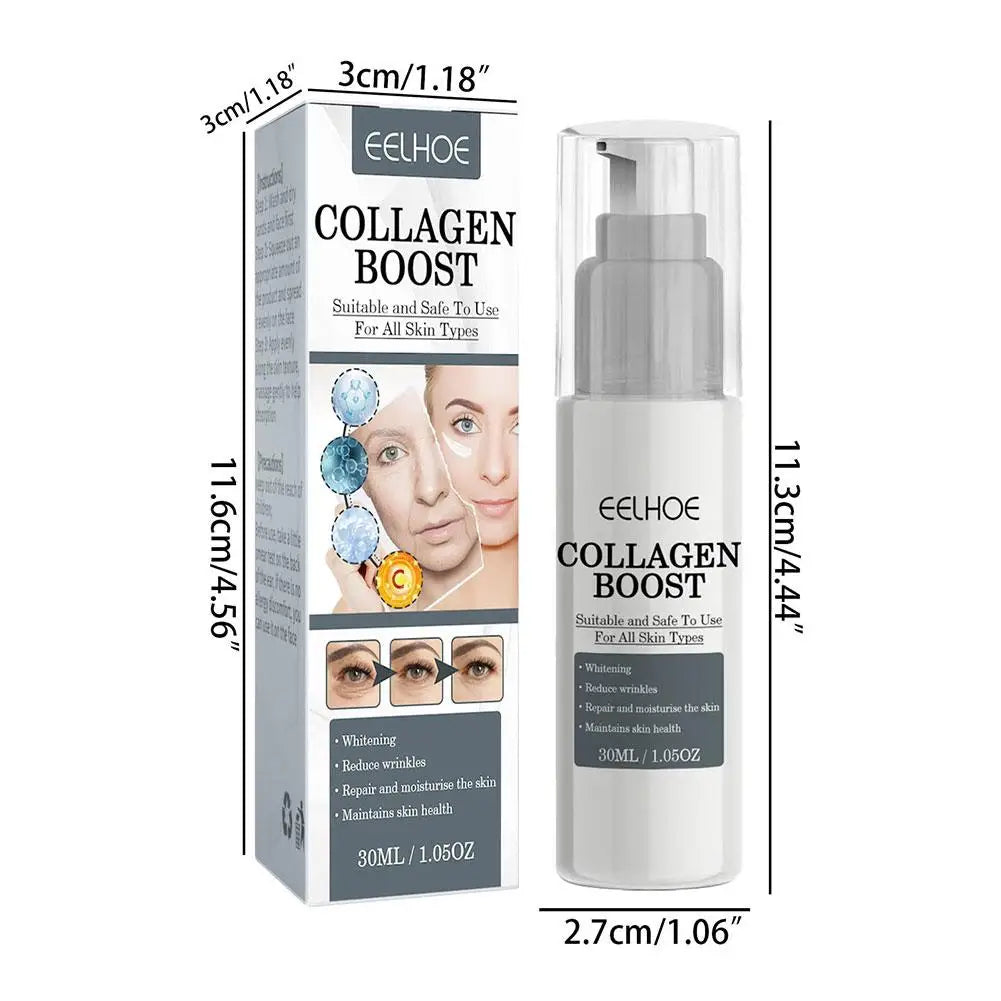 1/2pcs 30ml Collagen Boost Firming Essence Cream Fade fine lines Face brightening lightining Serum Cream skin care for women