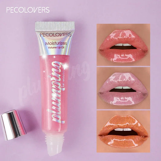 Candy Color Waterproof Lip Gloss Makeup Sexy Moisturizer Plump Volume Shiny Glitter Liquid Lipstick maquiagem