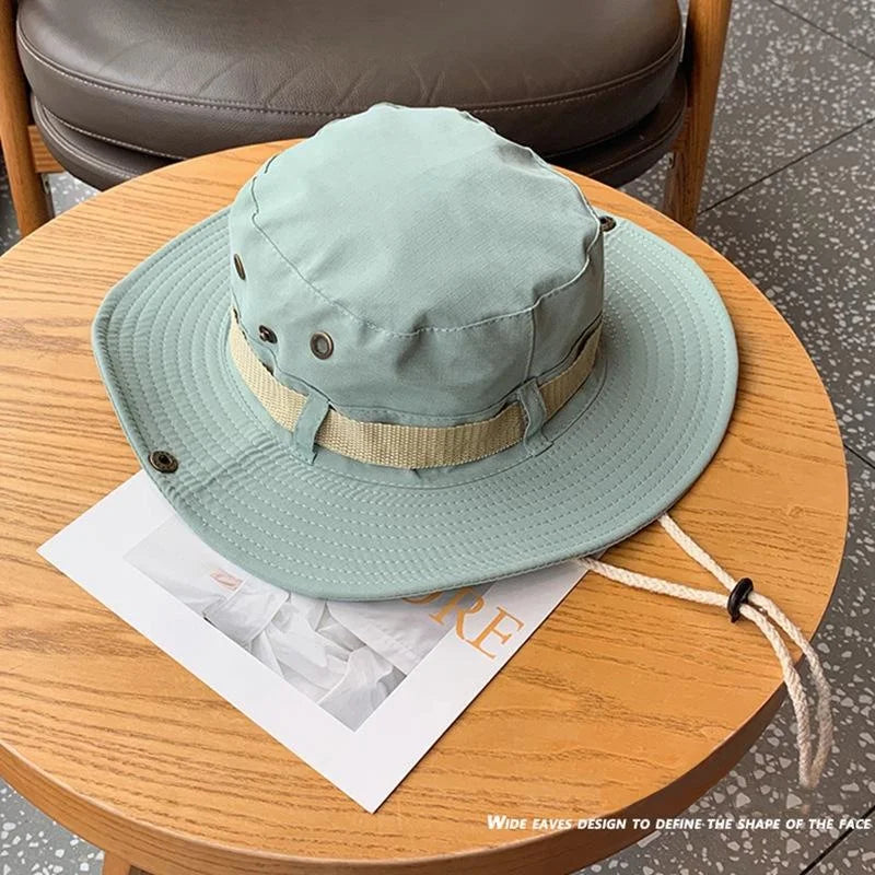 Sun Hats for Men Outdoor Fishing Cap Wide Brim Anti-UV Protection Women Bucket Hat Summer Hiking Fisherman Caps