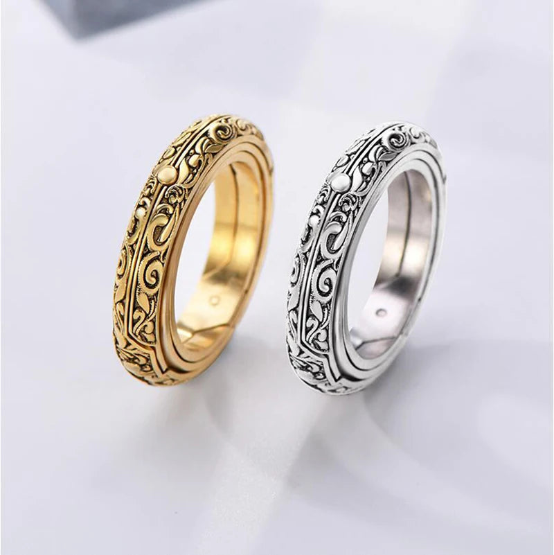 Astronomical B All Rings For Women Men Creative Complex Rotating Cosmic Finger Ring Jewelry 2024 Fashion Male Female Rings