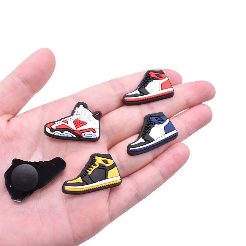 12Pcs Sneaker Collection Shoe Charms Accessories Sets For Kids Men Hole Shoes Charms Cartoon Sandals Decoration Wholesale Bulk