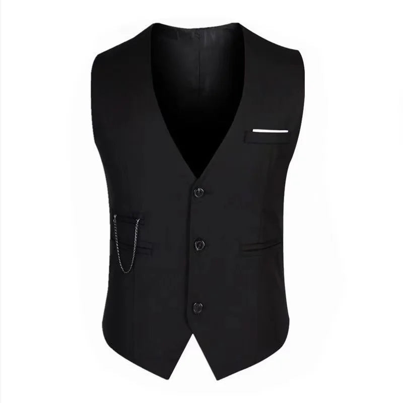 7XL High Quality Dress Vests For Men Slim Fit Mens Suit Vest Male Waistcoat Gilet Homme Casual Sleeveless Formal Business Jacket