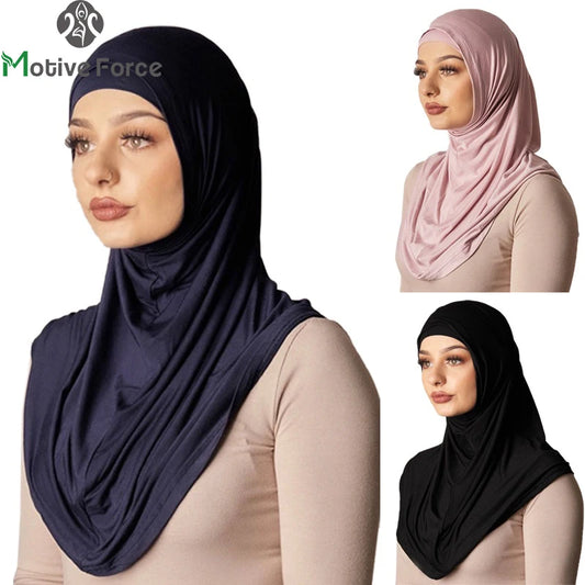 Islamic Modal Black Hijab Abaya Hijabs For Woman Abayas Jersey Hijab Scarf Muslim Dress Women Turbans Turban Instant Head Wrap