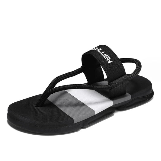 Crestar Men Sandals New Fashion Casual Men Flat Sandals Beach Comfortable Flip-flops Water Shoes For Men Non-slip House Flats