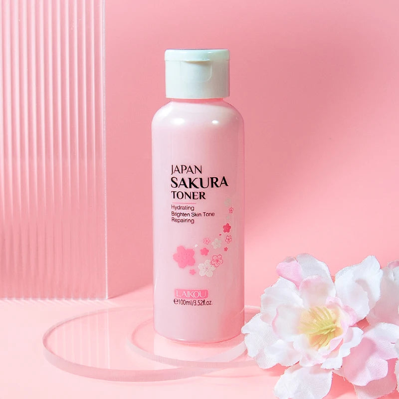 LAIKOU Sakura Face Toner Cherry Blossoms Nourishing Reduce Spots Rejuvenating Firming 100ml