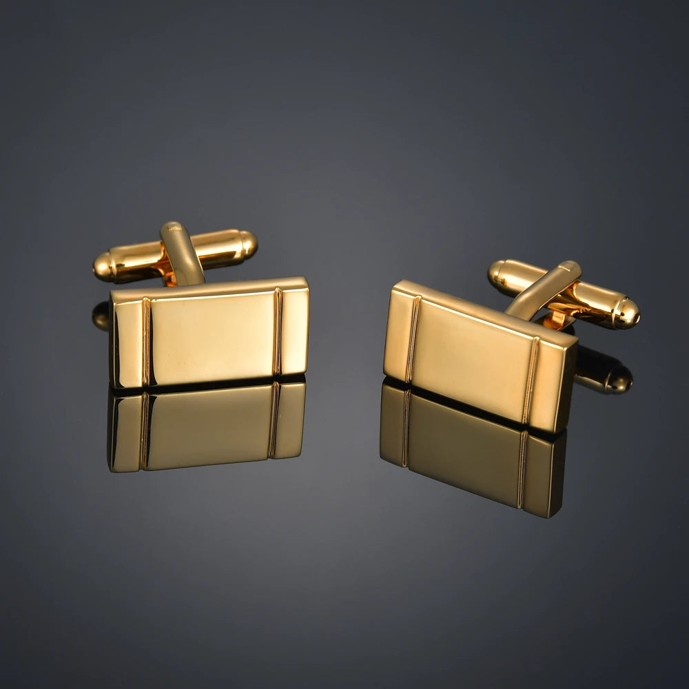 High Quality Gold Color Cufflinks Chinese Knot Maple Leaf Dear Square Music French Shirt Cuffs Suit Accessories Wedding Jewelry