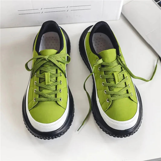 Spring Retro Canvas Shoes Large Toe Cap Men's Shoes Broad Ugly Cute Boots Comfortable Non-slip Wear Resistant Fashion Sneakers