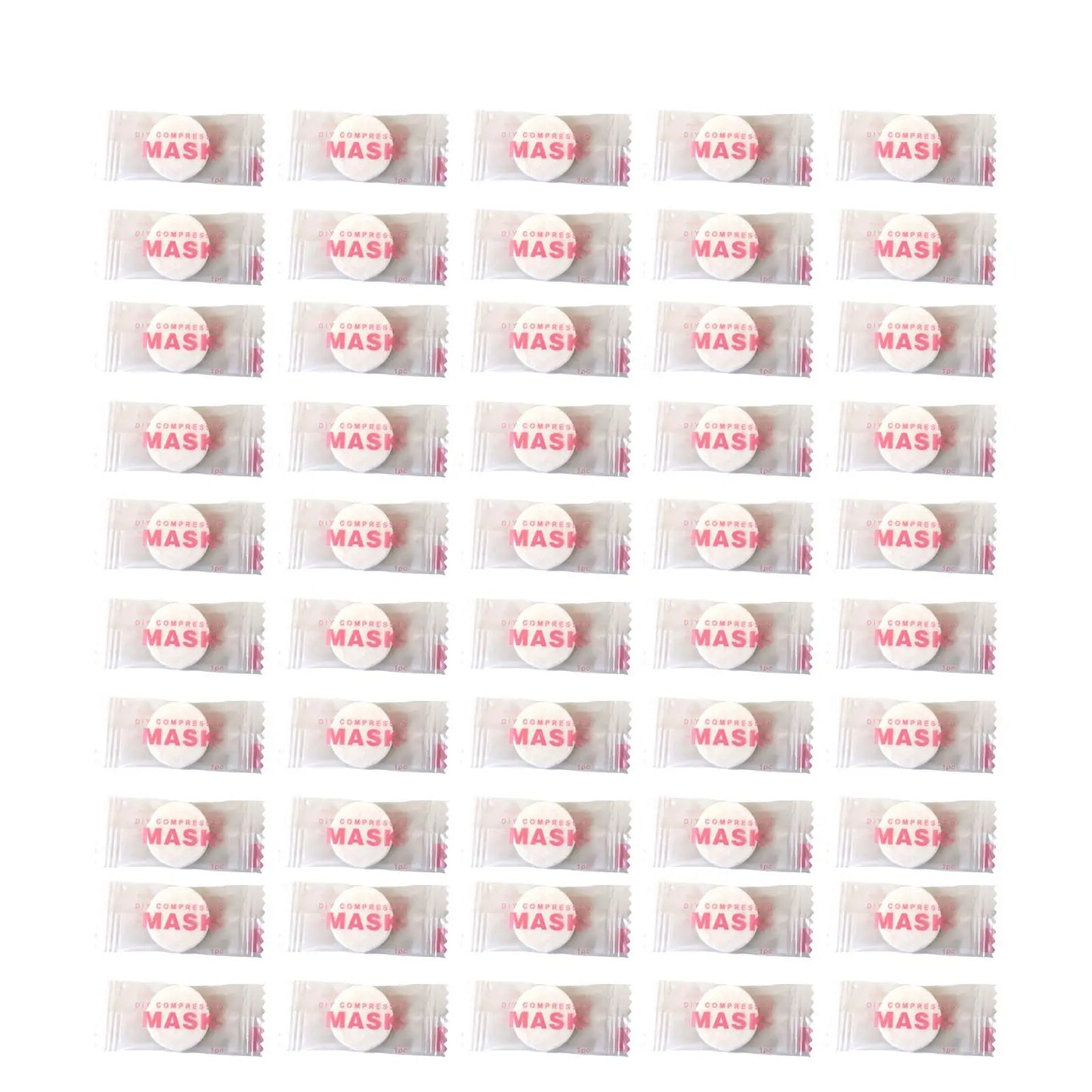 50pcs/Bag Travel Outdoor Pure Cotton Non Woven Compressed Disposable Facial Towel Sheet Cloth Wet Wipes Tissue Mask Makeup Clean