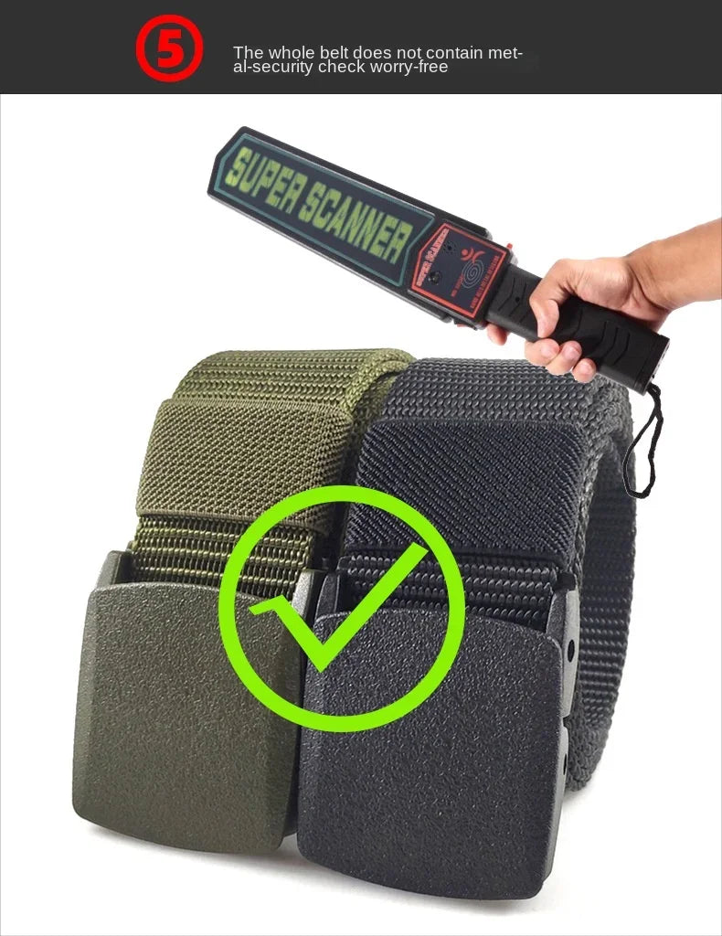 White Automatic Buckle Nylon Army Tactical Men Belt Military Waist Canvas Belt Outdoor Strap Travel Jeans Black Belts for Women