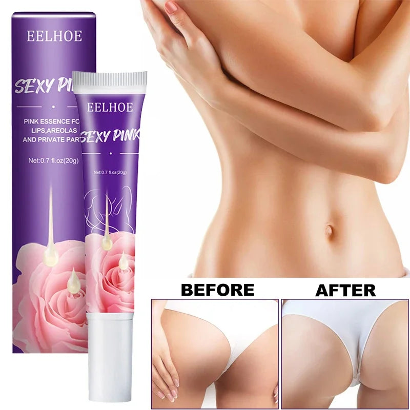 Intimate Area Whitening Cream Pink Body Essence Lighten Melanin Underarms Hips Inner Thighs Brightening Repair Private Part Care