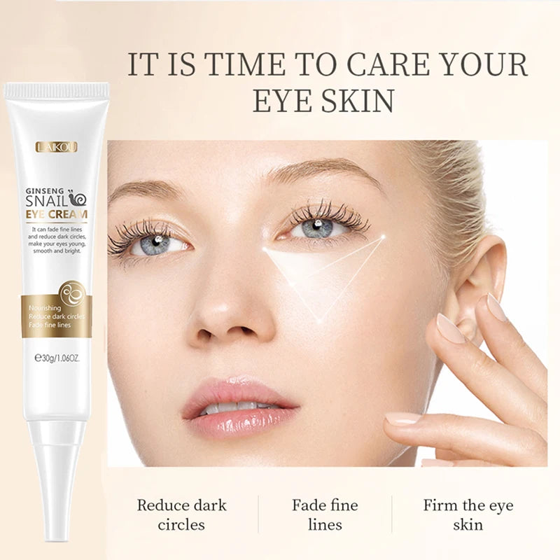 Skin Care Set 24K Gold Snail Collagen Face Serum Anti Dark Eye Circles Eye Cream Anti Aging Face Cream Face Care Whitening Cream