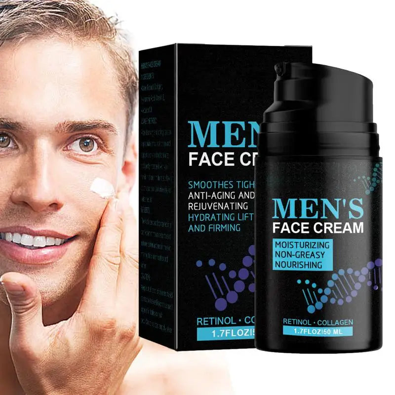 50ml Men's Moisturizing Cream Men Skin Tightening Cream Pore Shrink Facial Skin Cream Moisturizing Tightening Skin Repair Cream