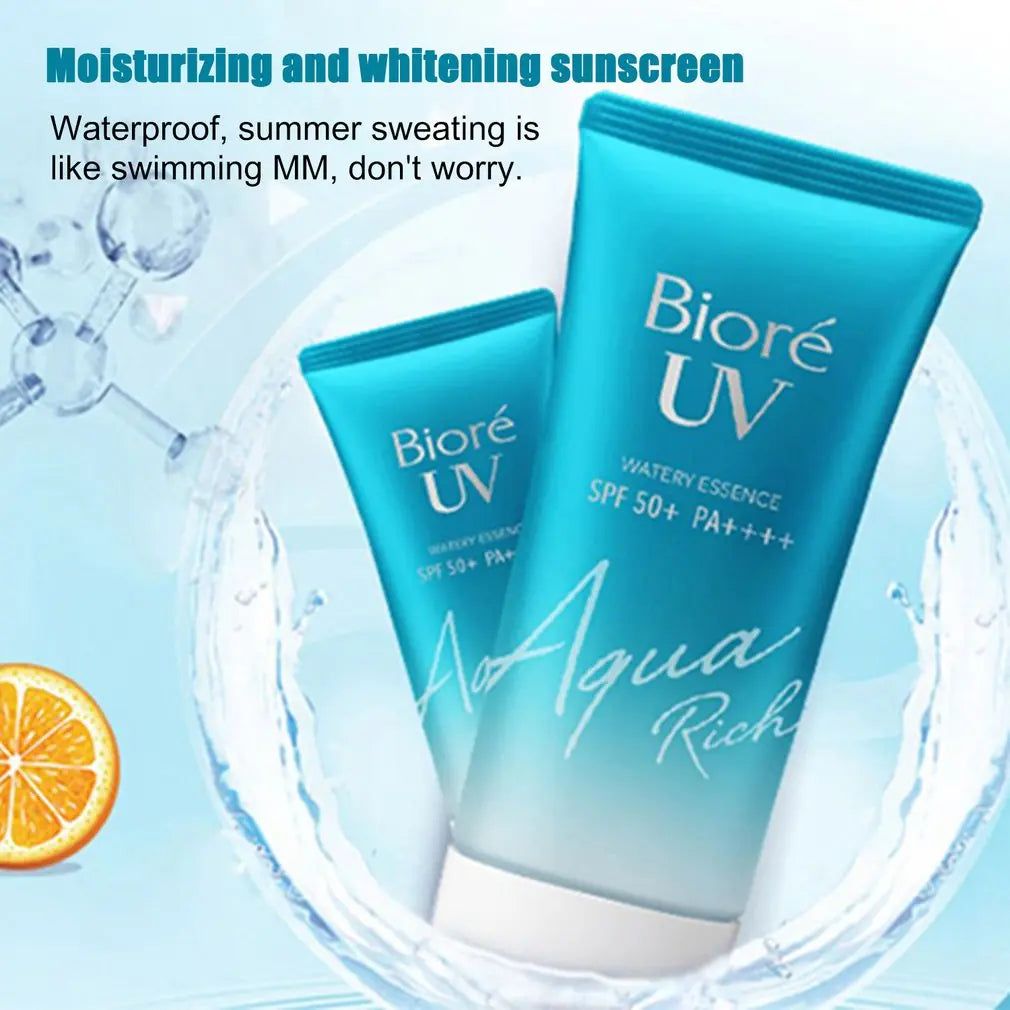 50/90ml Sunscreen Cream Spf50 Gel Mineral UV Filters Isolation Lotion Moisturizing Whitening Waterproof Refreshing Water