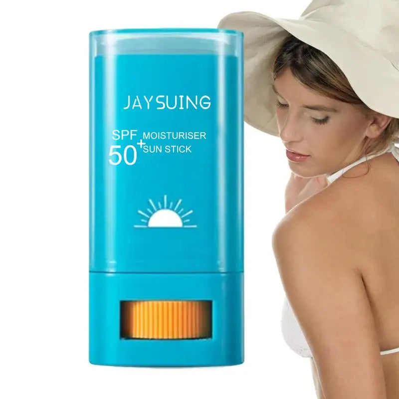 Clear Sunscreen Stick SPF 50+ Invisible Broad-Spectrum Face Sunscreen Wear Under & Over Makeup Lightweight Formula All Skin Type