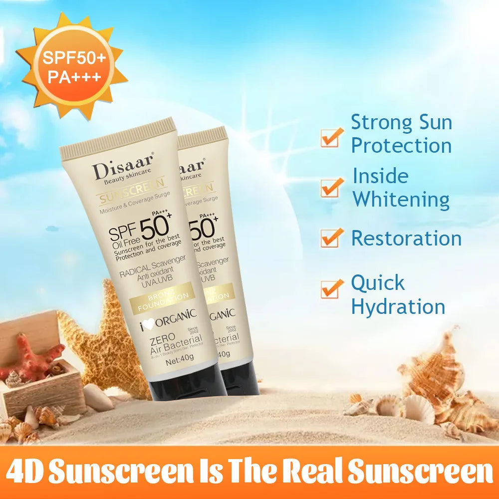 Disaar SPF 50 Face Sunscreen Whitening Sunblock Skin Protective Cream Anti-Aging Oil-control Moisturizing Sun Screen Cream