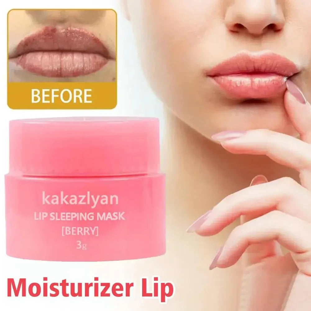3g South Korea Lip Sleep Mask Night Sleep Maintenance Moisturizing Lip Gloss Bleach Cream Nourishing Lip Care Lip Balm