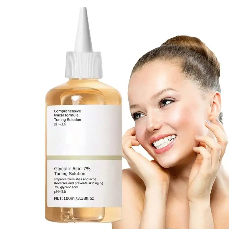 100ml Glycolic Acid 7% Toning Solution Dispel Acne Astringe Pore Improve Blemish Improve Skin Prevent Skin Aging Skin Care Toner