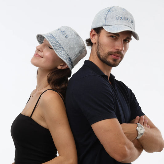 All-Season Couples & Siblings Adjustable Baseball & Bucket Hats | Cotton Embroidered | Unisex for Outdoor Travel & Leisure