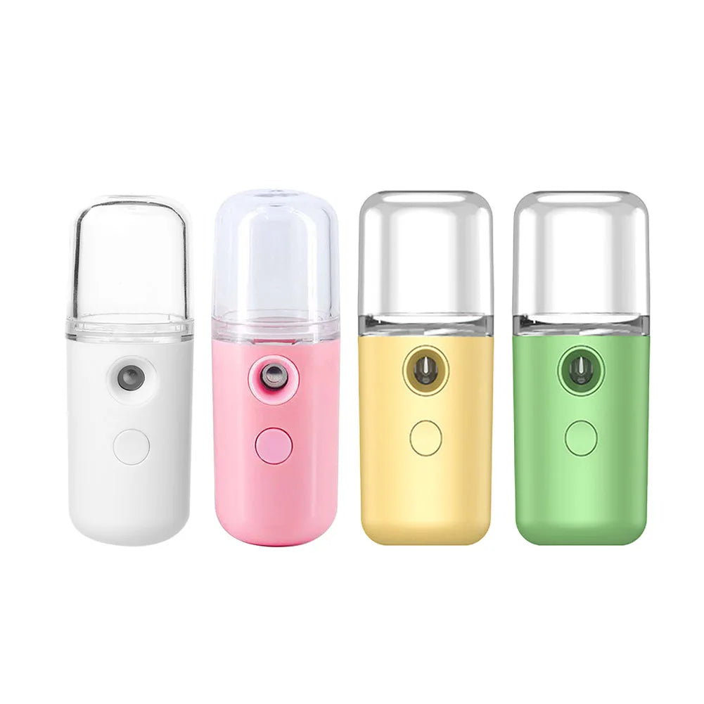 30ml Nano Mist Sprayer Mini Beauty Device USB Rechargeable Cool Mist Facial Steamer Handy Hydrating Sprayer for Skin Care Makeup