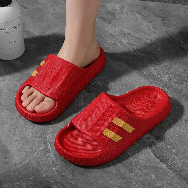 Summer Slippers For Men Women Eva Soft Bottom Slippers Indoor House Slides Flat Sandals Outdoor Beach Shoes Man Flip Flops