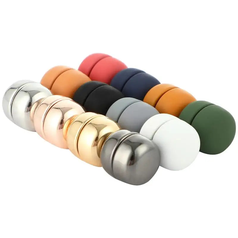 Magnetic Pins 12 Pairs Hijab Pins With Strong Magnetism 12 Colors Colorful Hijab Round Magnets For Clothes Curtains Scarves