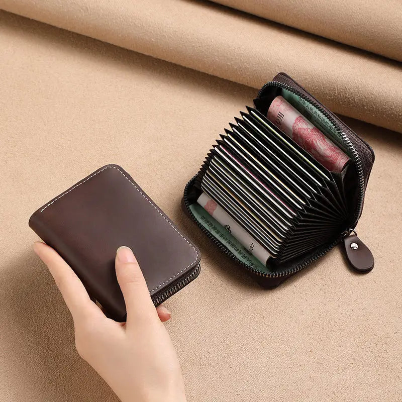 PU Leather Credit Card Holder Men Wallet Large Capacity Card Holder Bag