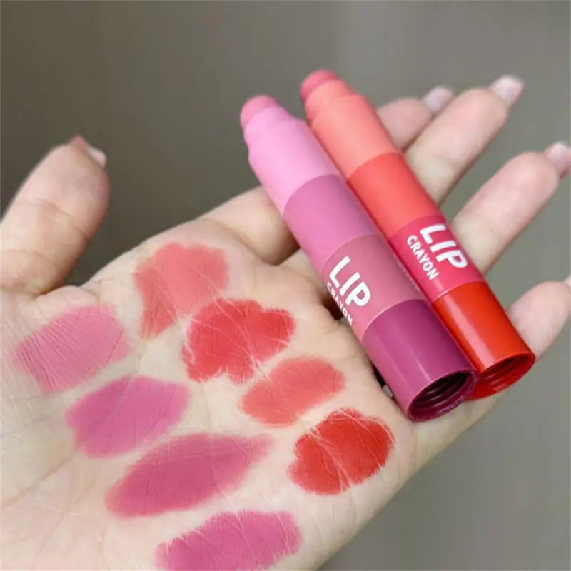 5 In 1 Matte Lipstick Kit Waterproof Nude Combination Lipgloss Long Lasting Velvet Red Show Complexion Sexy Lip Tint Cosmetic
