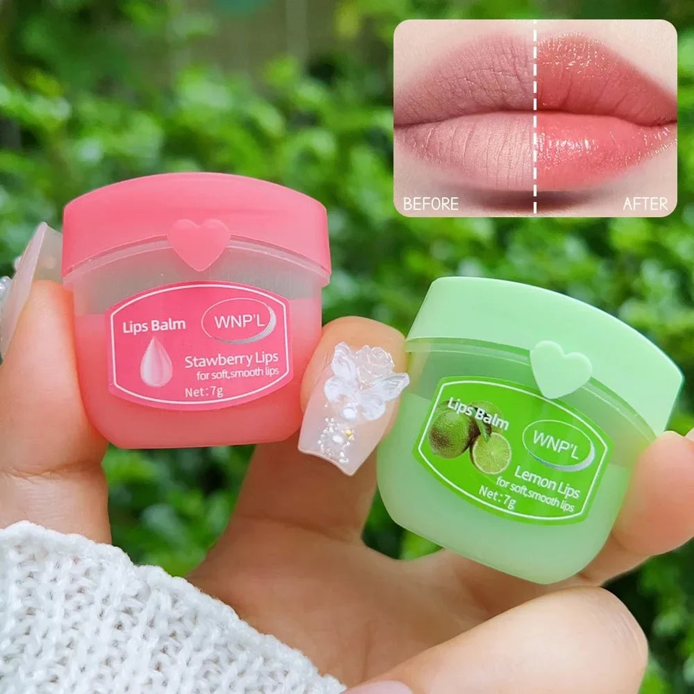 8/1Pc Transparent Moisture Lip Balm Fruit plant essence Hydrating Lip Mask Lipstick Primer Lip Care For Lip Make Up Cosmetics