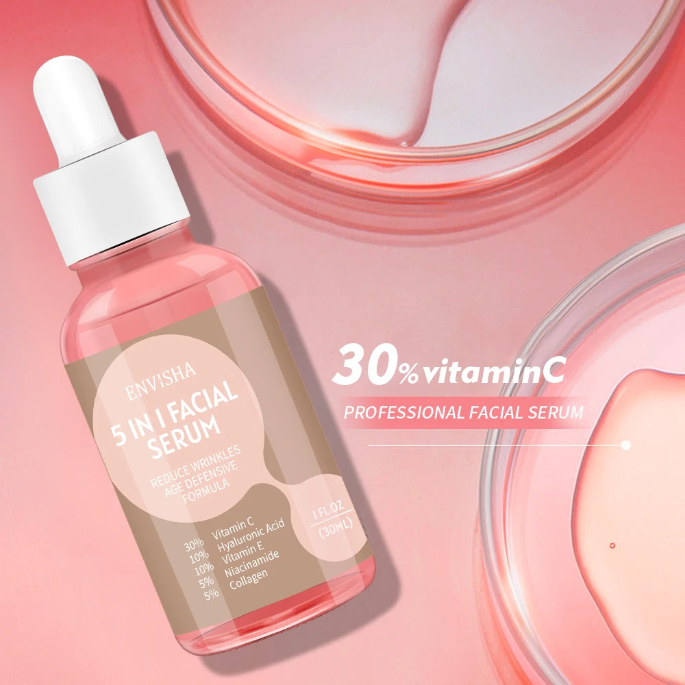 Collagen Hyaluronic Acid Face Serum Skin Care Anti-Aging Wrinkle Whitening Moisturizing Exfoliating Shrink Pores Niacinamide