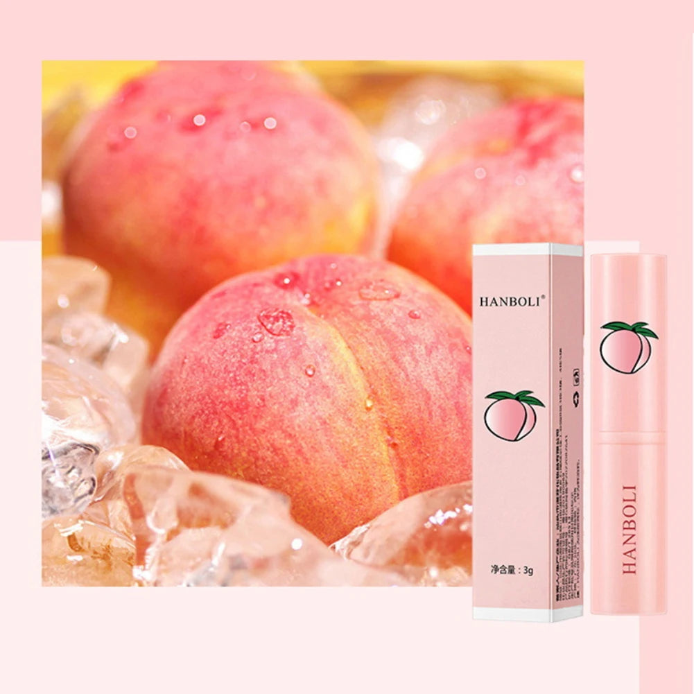 1/2/3/5/10pcs Peach Lip Balm Moisturizing Anti-wrinkle Anti-cracking Lip Gloss Temperature Color Change Lipstick Lip Care Health