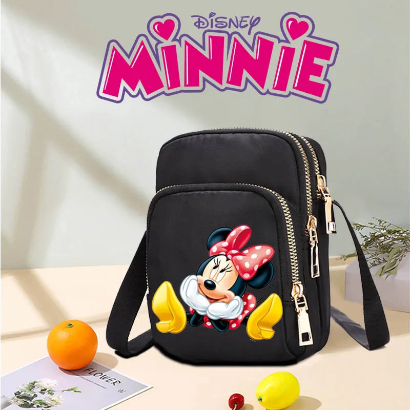 Mickey Minnie Mouse Crossbody Bag for Women Shoulder Bags Large Tote Bag Ladies Disney Underarm Handbags 2024 Female Girl Purses