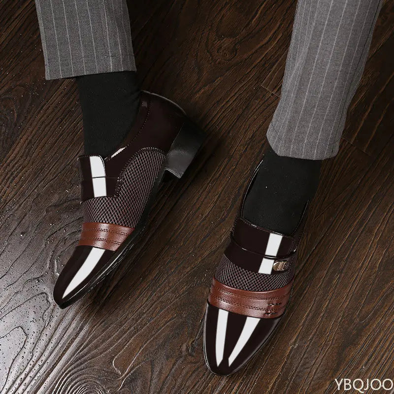 Shoes Men Slip on Men Dress Oxfords Fashion Business Dress Men Shoes 2020 New Classic Leather Men'S Suits Shoes Man Shoes2023